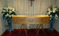 Veneered Oak Coffin
